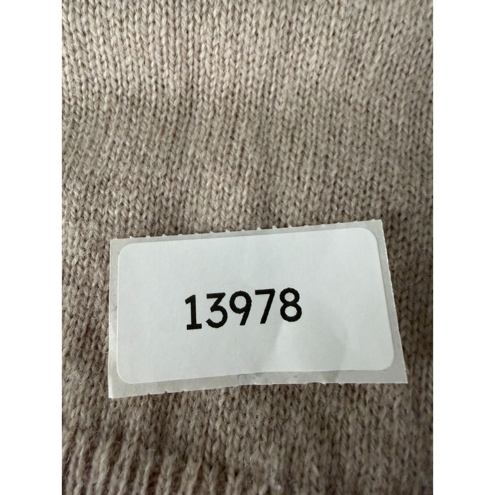 MUJI Wool Sweater Dress M Tan Granola Minimalist Quiet luxury Modest Capsule - Picture 15 of 15